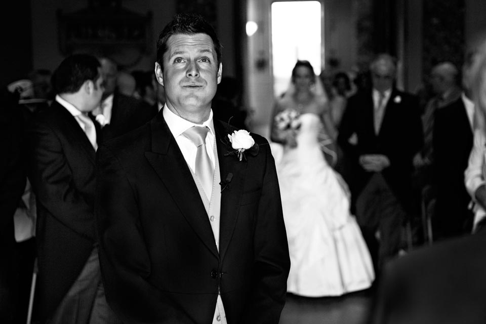 bride & groom's first dance at their wedding reception in London